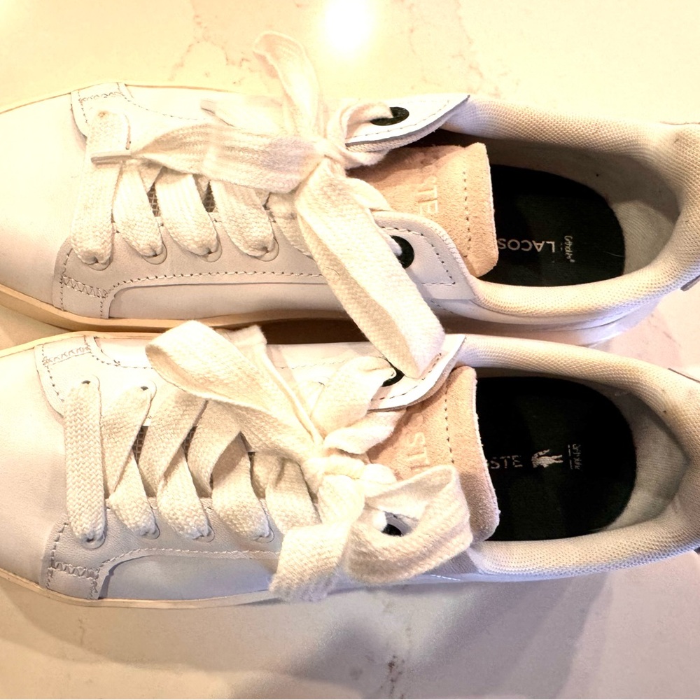 Lacoste Carnaby Platform White Sneakers Like New! - Picture 4 of 8